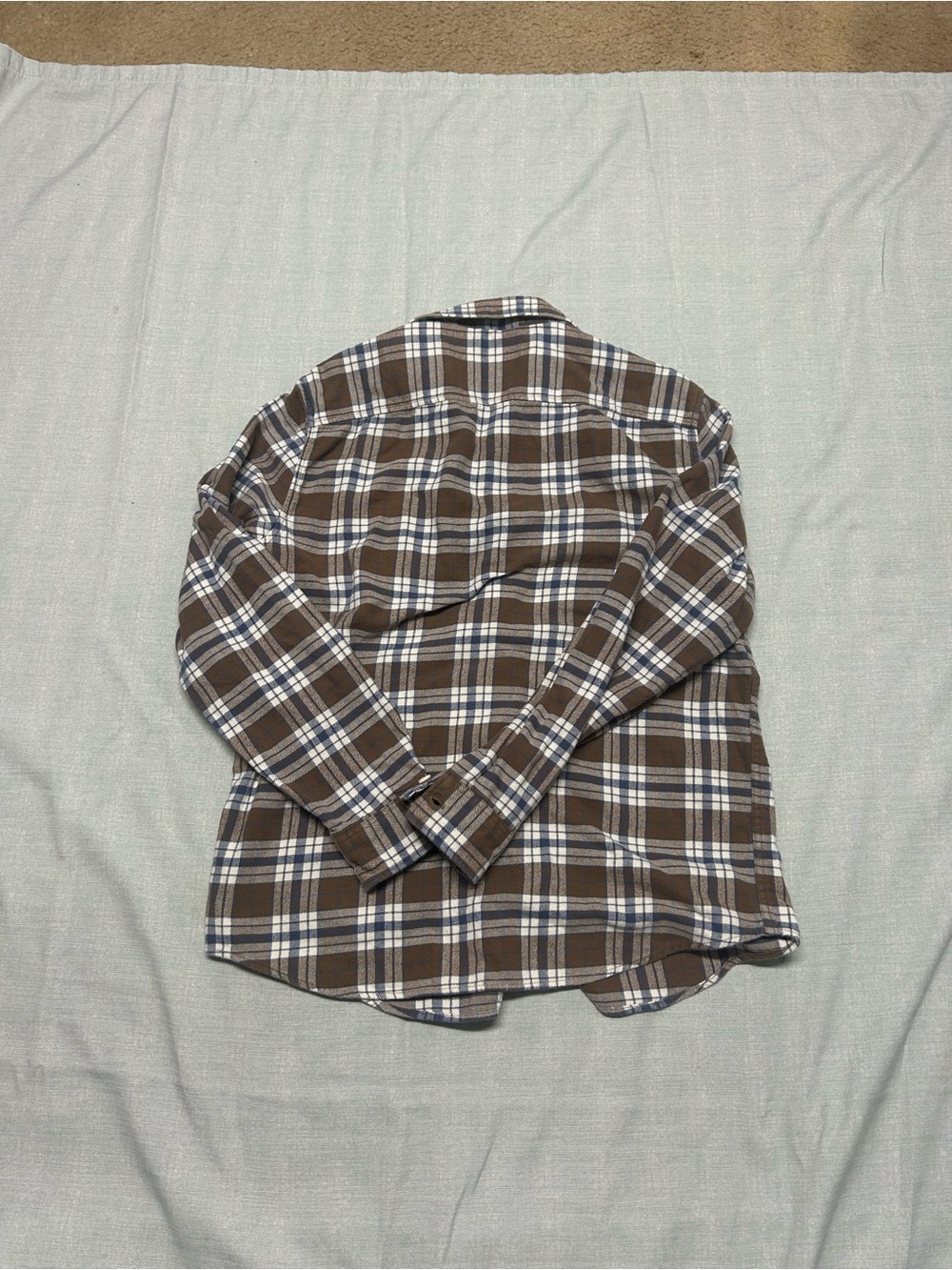 Men's American Eagle Flannel Plaid Long-Sleeve Shirt Medium